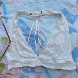🤍 White Aerie Lace Bralette